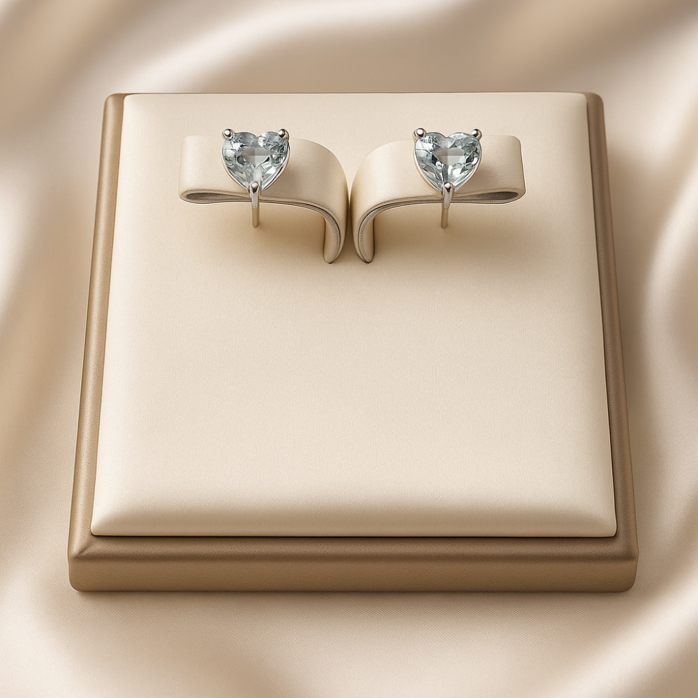 AG Collective Jewelry – Celeste Heart Studs