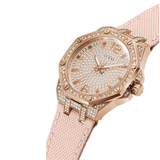 Guess Shimmer Pink Band Rose Gold Women's Watch GW0408L3