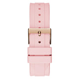 Guess Sparkling Dial Pink Silicone Strap Women Watch GW0032L4