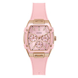 Guess Multifunction Pink Silicone Strap Women's Watch GW0032L7