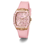 Guess Multifunction Pink Silicone Strap Women's Watch GW0032L7