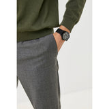 Guess Black Dial Black Rubber Strap Men Watch GW0058G4