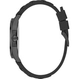 Guess Black Dial Black Rubber Strap Men Watch GW0058G4