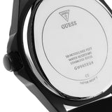 Guess Black Dial Black Rubber Strap Men Watch GW0058G4