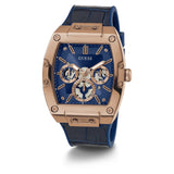 Guess Multifunction Blue Leather Strap Men's Watch GW0202G8