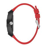 Guess Multifunction Black Dial Red Silicone Strap Men Watch GW0203G4