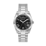 Guess Silver Tone Day-Date Stainless Steel Men's Watch GW0265G1