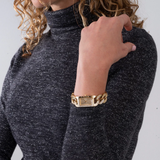 Guess Gold Chain Stainless Steel Strap Women Watch GW0298L2