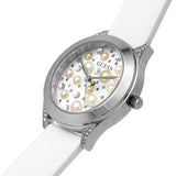 Guess Pearl White Dial Silicone Strap Women Watch GW0381L1