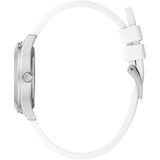 Guess Pearl White Dial Silicone Strap Women Watch GW0381L1