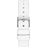 Guess Pearl White Dial Silicone Strap Women Watch GW0381L1