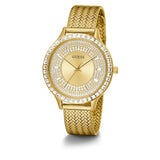 Guess Analog Gold Dial Milanese Strap Women Watch GW0402L2