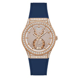 Guess Multifunction Blue Silicone Strap Women Watch GW0439L4
