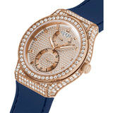 Guess Multifunction Blue Silicone Strap Women Watch GW0439L4