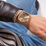 Guess Gold Dial Milanese Strap Men Watch GW0460G2