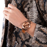Guess Multifunction Rose Gold Stainless Steel Strap Women Watch GW0465L2