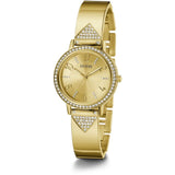 Guess Tri Luxe Gold Dial Stainless Steel Strap Women Watch GW0474L2