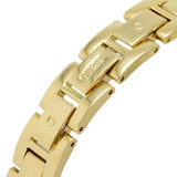 Guess Tri Luxe Gold Dial Stainless Steel Strap Women Watch GW0474L2