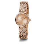 Guess Analog Rose Gold Dial & Stainless Steel Strap Women Watch GW0476L3