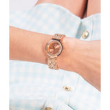 Guess Analog Rose Gold Dial & Stainless Steel Strap Women Watch GW0476L3