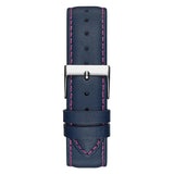 Guess Silver Case Navy Genuine Leather Women Watch GW0480L1
