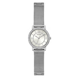 Guess Melody Dames Horloge Silver Tone Mesh Women's Watch GW0534L1