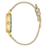 Guess Analog Gold Leather Strap Women Watch GW0535L4