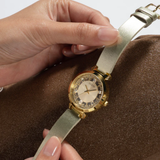 Guess Analog Gold Leather Strap Women Watch GW0535L4