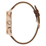 Guess Analog Brown Genuine Leather Strap Men Watch GW0540G4