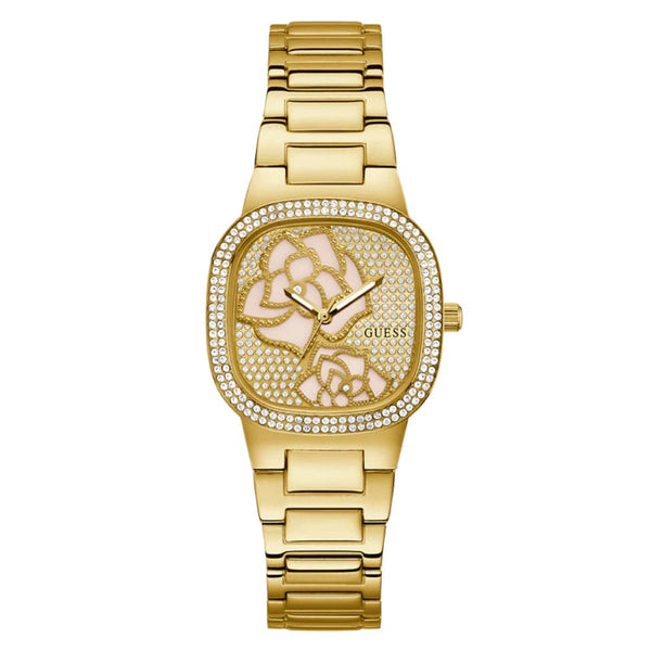 Guess Analog Gold Dial & Stainless Steel Strap Women Watch GW0544L2