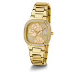 Guess Analog Gold Dial & Stainless Steel Strap Women Watch GW0544L2