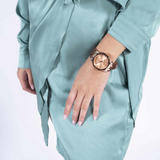 Guess Insignia Brown Dial And Leather Strap Women Watch GW0547L2