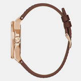 Guess Insignia Brown Dial And Leather Strap Women Watch GW0547L2