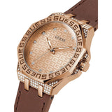 Guess Insignia Brown Dial And Leather Strap Women Watch GW0547L2