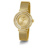 Guess Analog Gold Dial Milanese Strap Women Watch GW0550L2