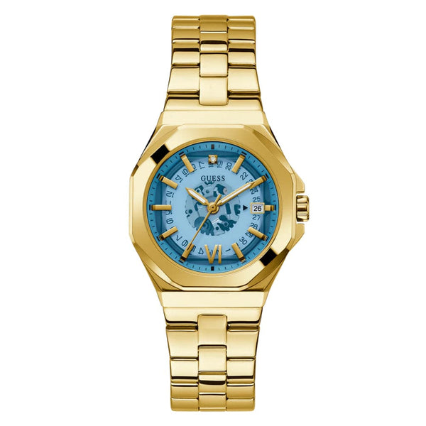 Guess Analog Gold Stainless Steel Strap Women Watch GW0551L2