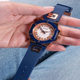 Guess G-Hype White Dial Blue Silicone Strap Women Watch GW0555L4