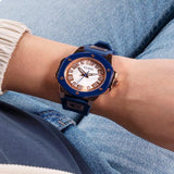 Guess G-Hype White Dial Blue Silicone Strap Women Watch GW0555L4