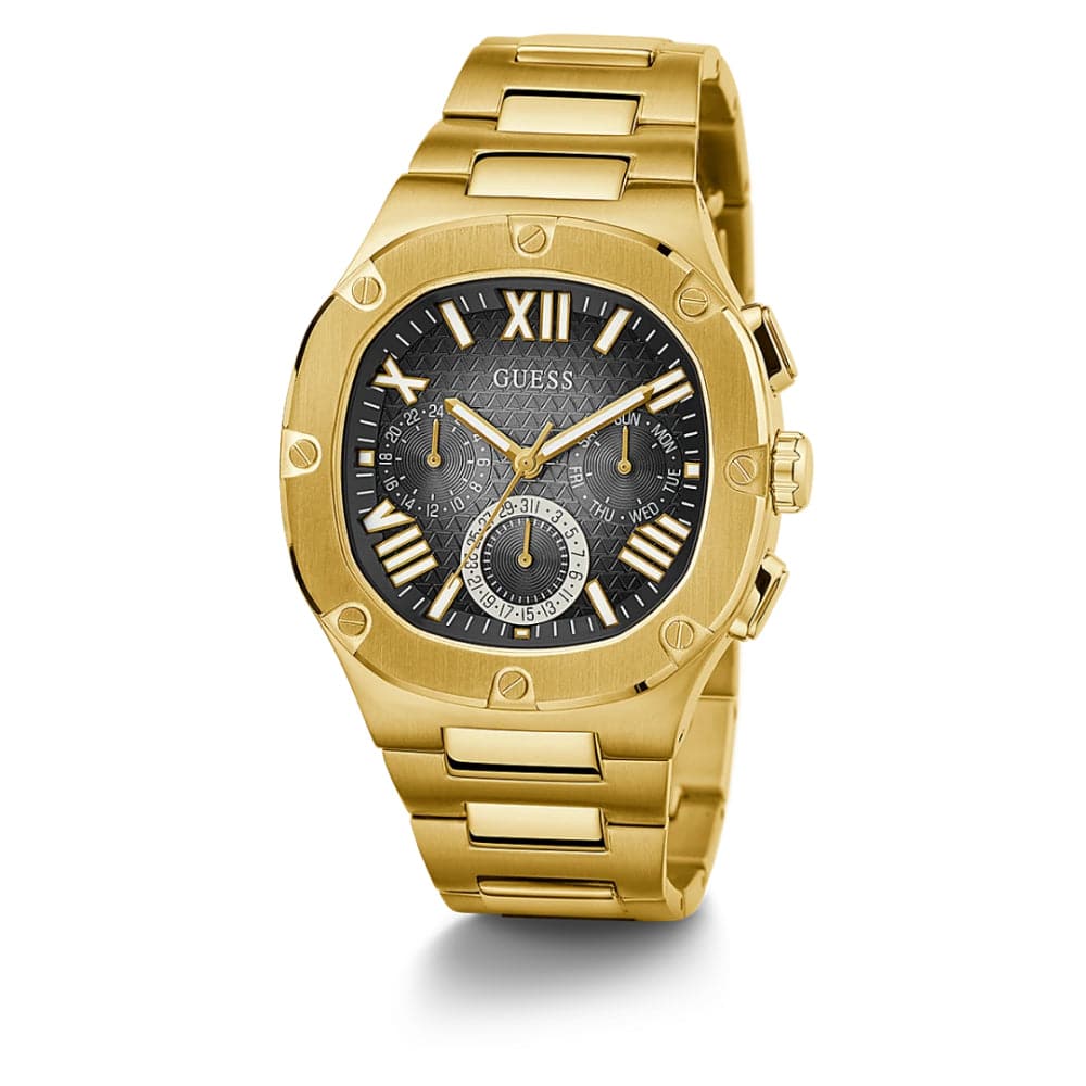 Gold plated guess watch clearance