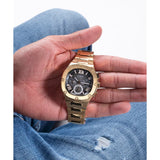 Guess Chronograph Black Dial Gold Stainless Steel Strap Men Watch GW0572G2