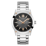 Guess Analog Black Dial Silver Stainless Steel Strap Men Watch GW0574G1