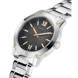 Guess Analog Black Dial Silver Stainless Steel Strap Men Watch GW0574G1