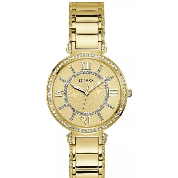 Guess Analog Gold Dial & Stainless Steel Strap Women Watch GW0588L1