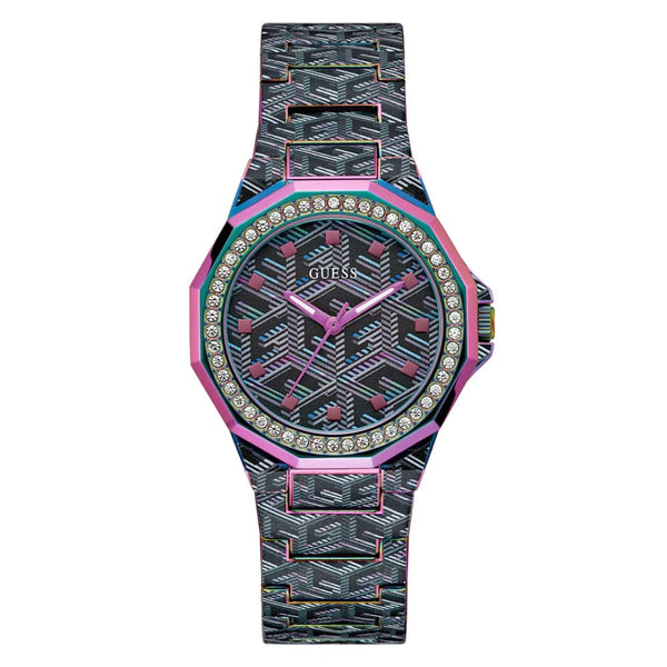 Guess Two-Tone Iridescent Stainless Steel Strap Women Watch GW0597L2