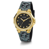 Guess Avril Black Dial Multicolor Silicone Strap Women Watch GW0598L2