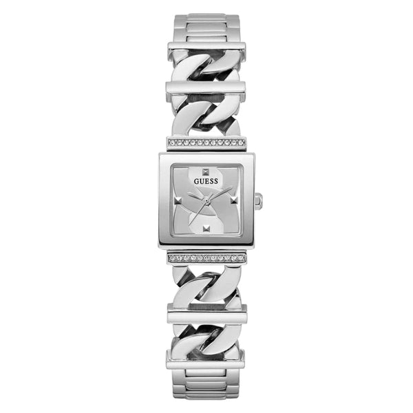 Guess Analog Silver Dial Stainless Steel Strap Women Watch GW0603L1