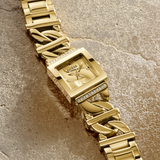 Guess Analog Gold Stainless Steel Strap Women Watch GW0603L2
