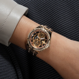 Guess Multifunction Rose Gold Stainless Steel Strap Women Watch GW0604L3