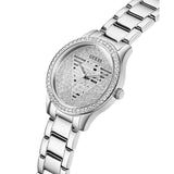 Guess Silver Dial Stainless Steel Strap Women Watch GW0605L1