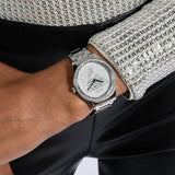 Guess Silver Dial Stainless Steel Strap Women Watch GW0605L1